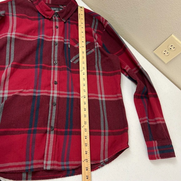 Caliville Mens Shirt Size XL Red Plaid Long Sleeve Button-Down Flannel Cotton - Picture 10 of 11